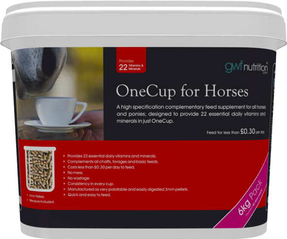 OneCup for Horses 6kg Bucket - Front